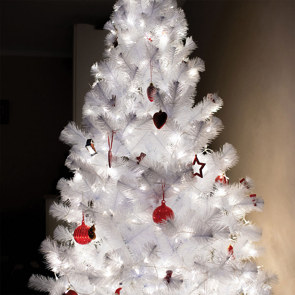 Durane LED Fairy Light String White Wire 10m 100 Bulbs White 10179 (Parcel Rate)