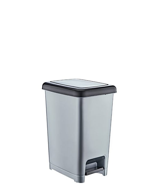 Plastic Kitchen Bathroom Slim Pedal Bin 10 Litre D01041 PB10 A (Parcel Rate)
