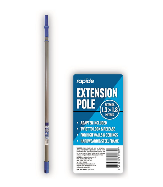 Rapide Extendable Paint Roller Handle Pole 1.3 - 1.8m 1107 (Big Parcel Rate)