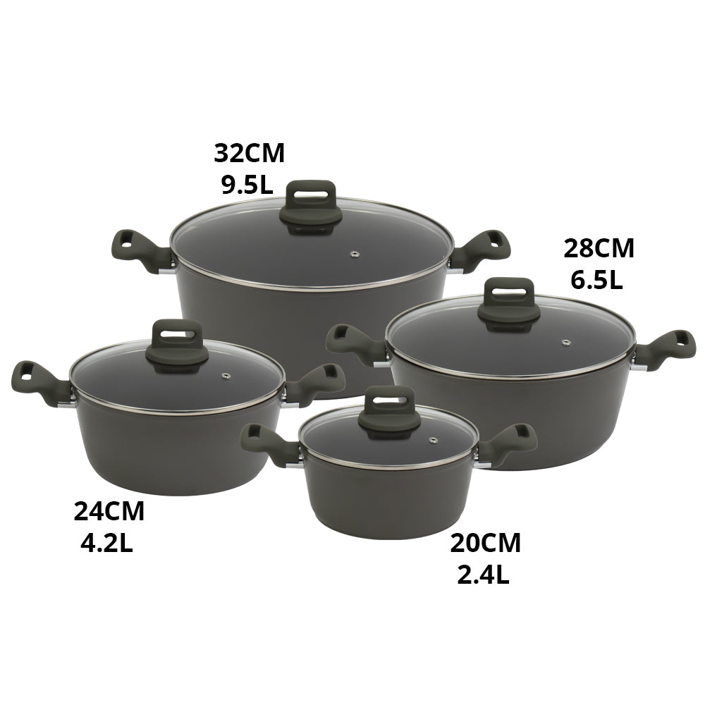 SQ Professional Zoya Forged Stockpot Set of 4 Ash 11726 (Big Parcel Rate)