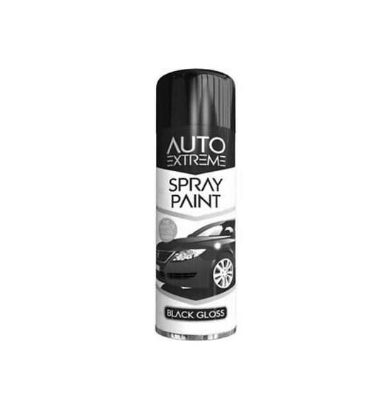 Auto Extreme Spray Paint Black Gloss 250ml 1901 (Parcel Rate)