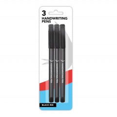 Handwriting Pens Black Ink 3 Pack 39g SKU P3111