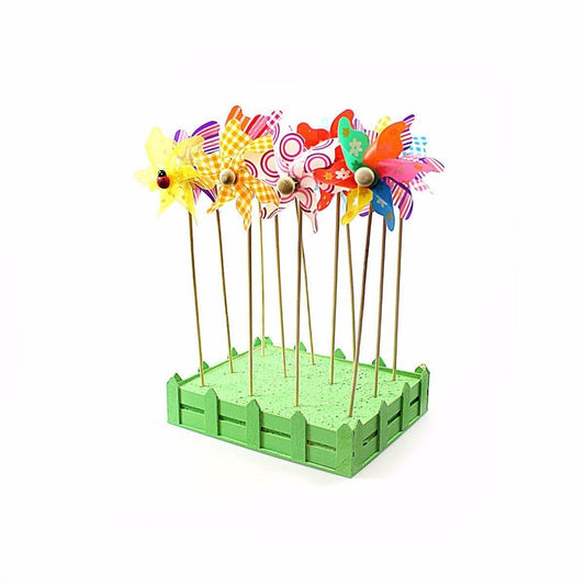 Small Plastic Colourful Pinwheel Windmill x 1 Assorted Colours 2118 (Parcel Rate)