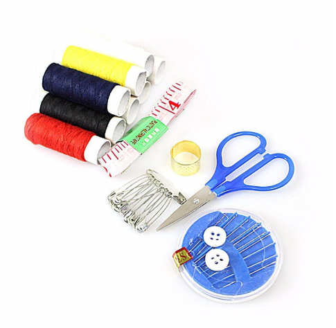 Small Sewing Set Kit with Scissors Assorted Colours 4108 (Parcel Rate)