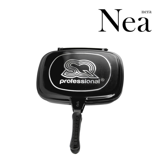 SQ Professional Nea Diecast Double Sided Magic Pan 32cm Nera Black 4482 (Parcel Rate)