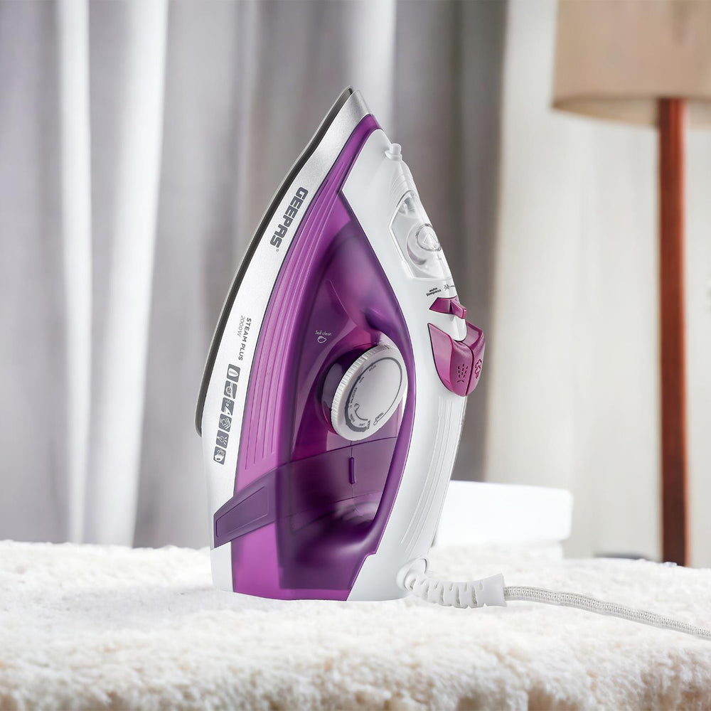 Clothes Steam Iron with Ceramic Soleplate 2000W Purple GSI24029UKPL (Parcel Rate)