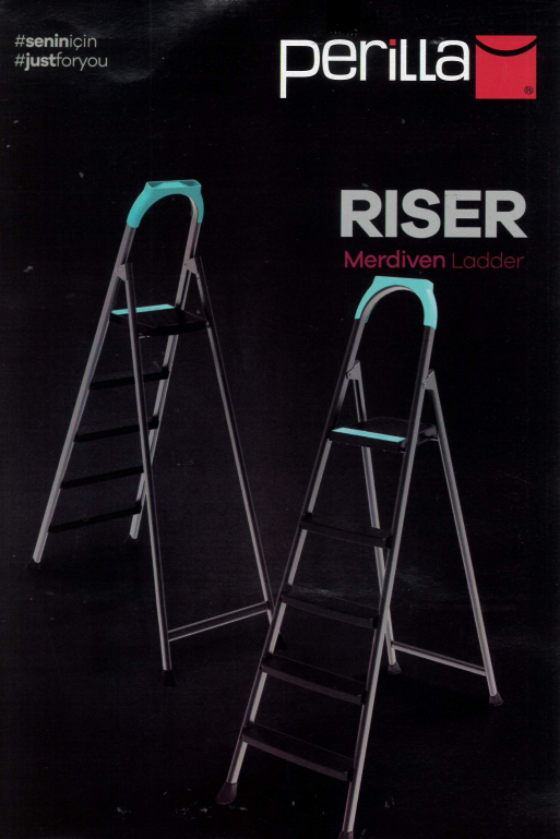 3 + 1 Perilla Riser Metal Indoor Outdoor Step Ladder 51303 L4 (Big Parcel Rate)