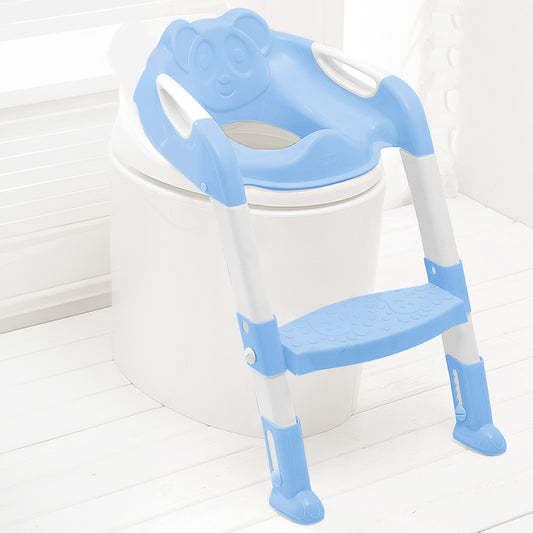 SQ Professional Plastic Children's Teddie Toilet Seat Ladder 59cm Blue 5826 / P97451 (Big Parcel Rate)
