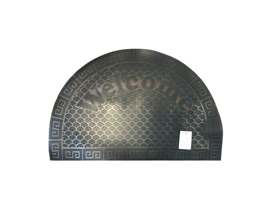 Rubber Welcome Door Mat 37.5 x 57.5 cm Assorted Colours 6000 (Parcel Rate)