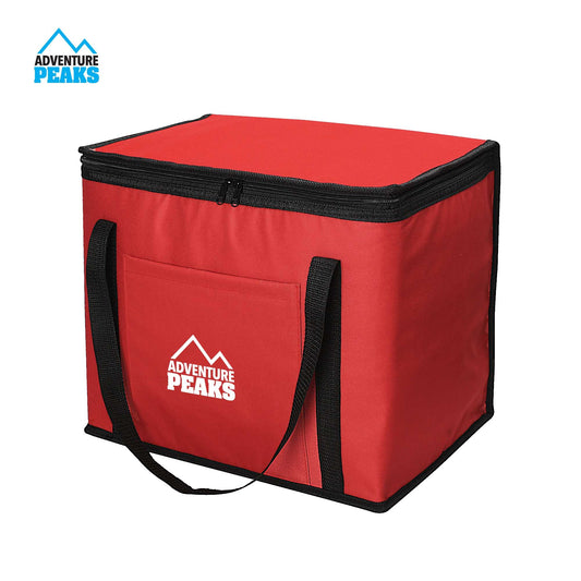 Insulated Camping Cooler Bag 30L 40 x 26 x 33cm Red 6606 (Parcel Rate)