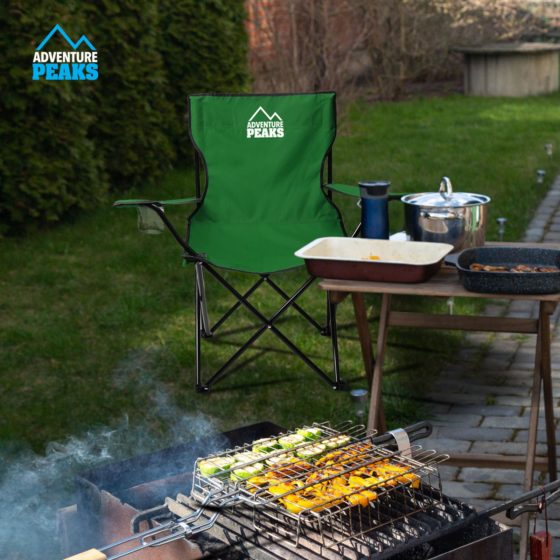 Foldable Outdoor Garden Camping Chair 50 x 50 x 80 cm Green 6620