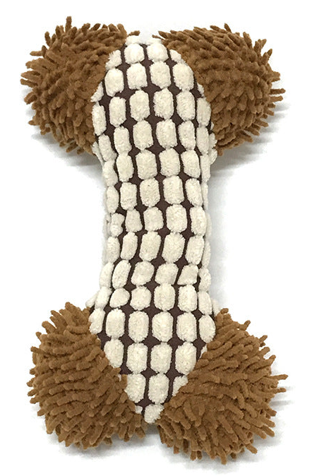 Pet Dog Soft Toy Bone 17 x 10 cm Assorted Colours 6711