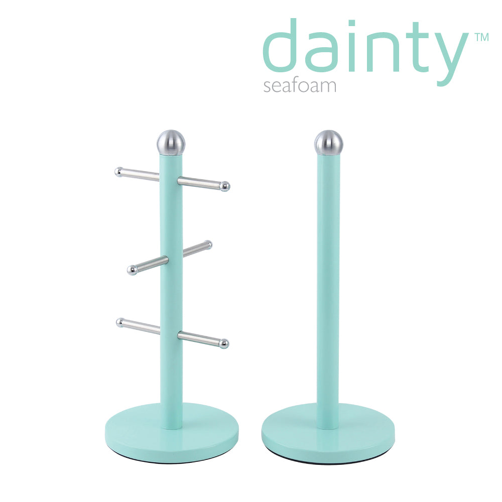 Dainty Kitchen Roll Holder & Mug Tree Seafoam Mint Green 2706 / 6738 A (Parcel Rate)