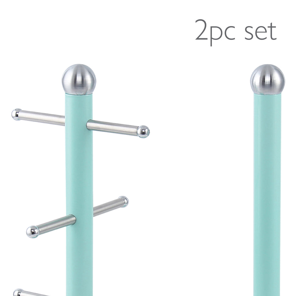 Dainty Kitchen Roll Holder & Mug Tree Seafoam Mint Green 2706 / 6738 A (Parcel Rate)