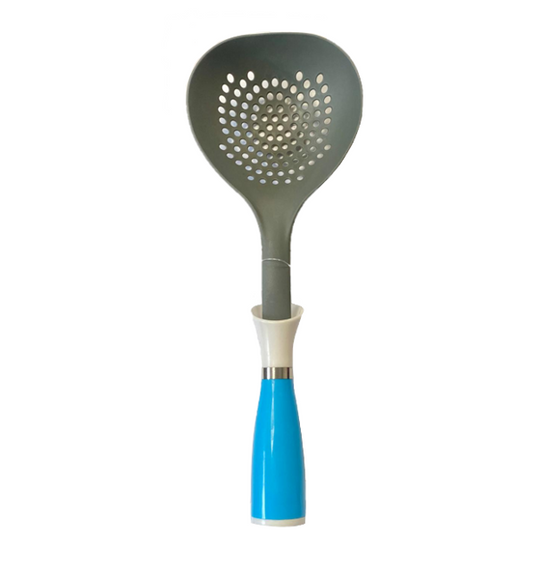 Plastic Kitchen Draining Colander Spoon 33 cm Assorted Colours 6842 (Parcel Rate)