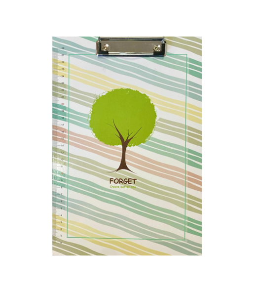 A4 Clipboard with Printed Ruler Scale Assorted Colours 6894 (Parcel Rate)