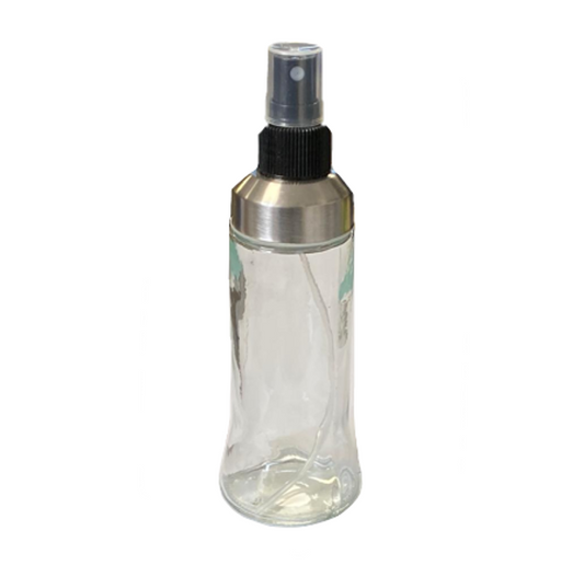 Clear Glass Kitchen Vinegar Spray Bottle 19 x 5.5 cm 170ml 7018 (Parcel Plus Rate)