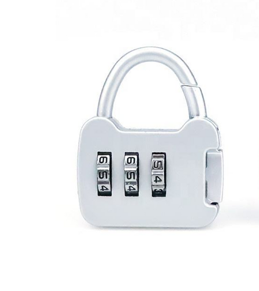 Metal Number Combination Padlock 4 x 2.5 cm Assorted Colours 7161 (Large Letter Rate)