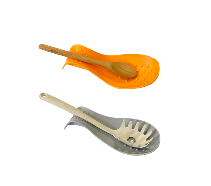 Silicone Cooking Spoon Rest 21 x 10 cm Assorted Colours 7259 (Parcel Rate)