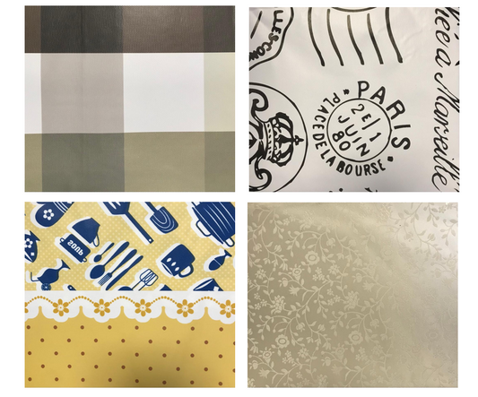 Plastic Kitchen Table Cloth Cover 137 x 183cm Assorted Designs 7345 (Parcel Rate)
