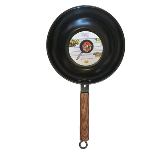 High Wall Non-Stick Flat Base Wok Frying Pan 30 cm 7406 A (Parcel Rate)