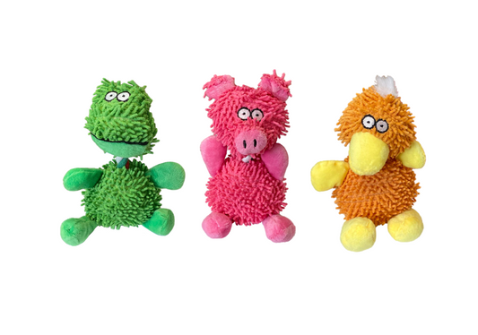 Pet Dog Squeaky Soft Toy Animal Design 20cm Assorted Designs 7861 (Parcel Rate)