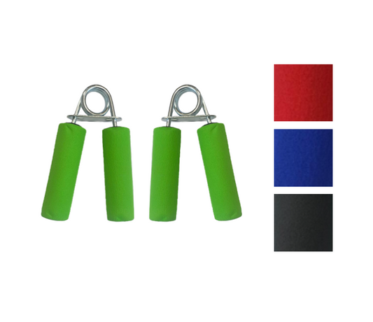 Gym Hand Exercise Grip Strengthener with Soft Handles 12cm Pack of 2 Assorted Colours 7887 (Parcel Rate)