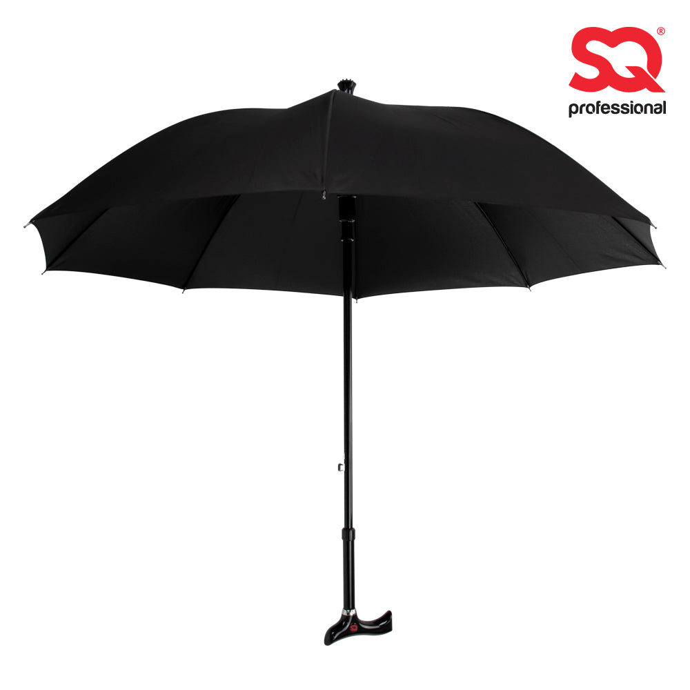 Walking Stick Cane Umbrella 104cm Black 7925 A