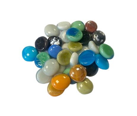 Bag of Mixed Aquarium Fish Tank Round Stones Pebbles Assorted Colours 7929 (Parcel Rate)