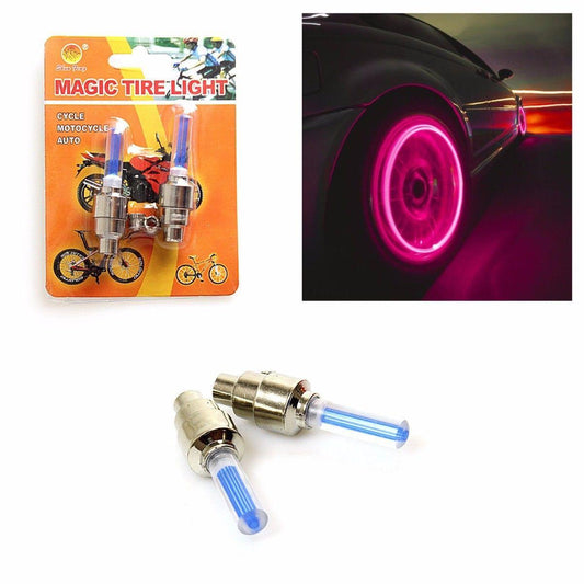 Magic Bike Bicycle Tyre Wheel Light 5.8cm Pack of 2 Assorted Colours 7961 (Large Letter Rate)