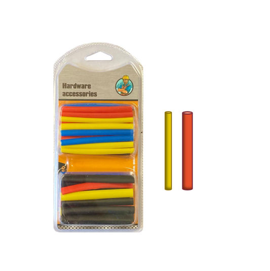 DIY Pack of Heat Shrinking Tubing 7cm Assorted Colours 7974 (Large Letter Rate)
