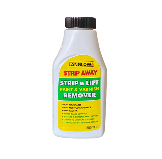 Langlow Strip Away n Lift Paint and Varnish Remover Stripper 500ml 80-54 (Parcel Rate)