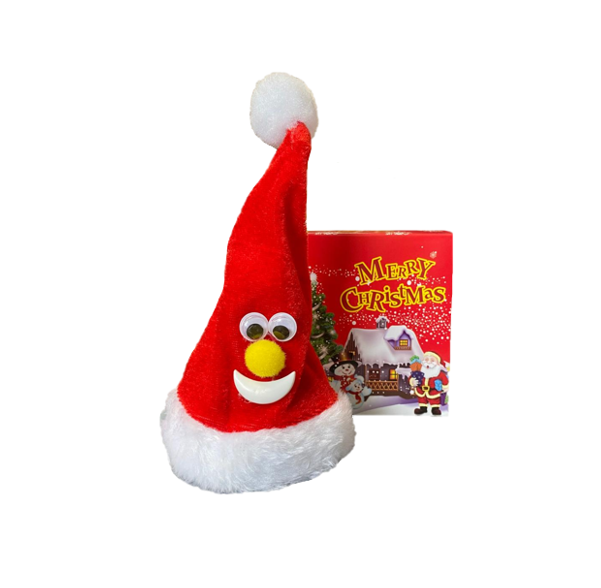 Singing and Swinging Christmas Tree / Hat Ornament 15cm Assorted Designs 8009 (Parcel Rate)