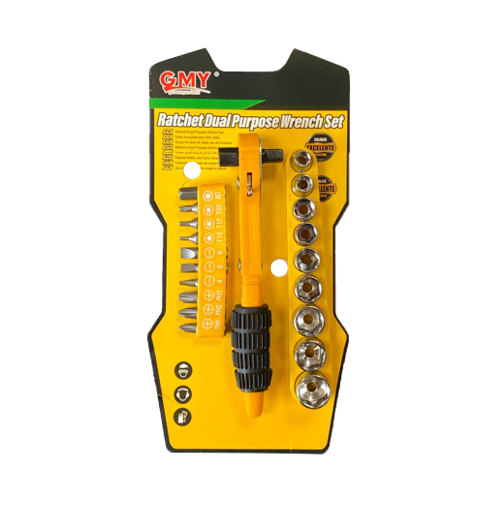 Multipurpose Ratchet Screwdriver Wrench Socket Tools Set 14cm 8035 (Parcel Rate)