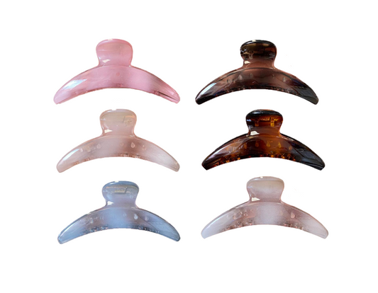 Plastic Hair Claw Clip 10cm Assorted Colours 8070 (Parcel Rate)