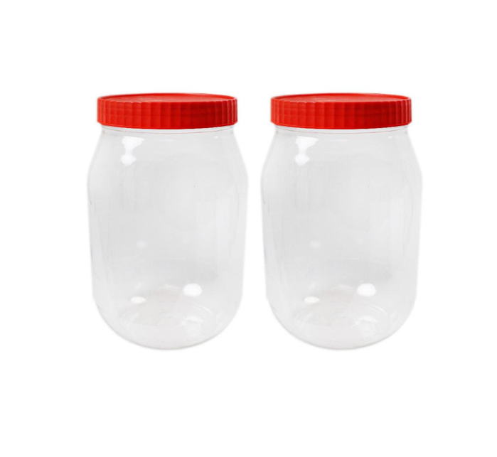 Plastic Kitchen Pet Food Storage Jar 750ml Pack of 2 786839 (Parcel Rate)