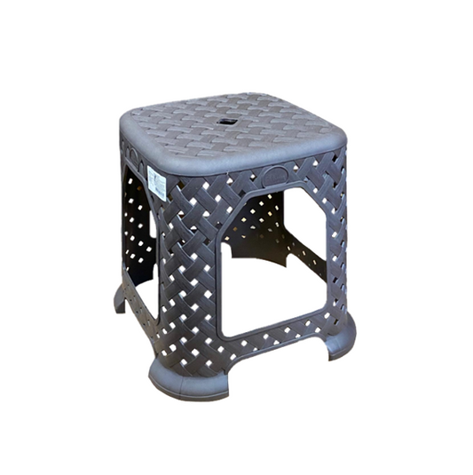 Plastic Rattan Stool Small 26 x 26 x 32cm Assorted Colours BEE6357 / AK308 (Big Parcel Rate)