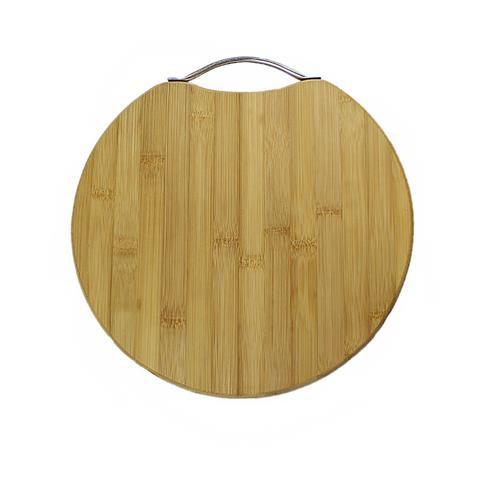 Round Wooden Chopping Board with Handle 34cm 3668 (Parcel Rate)