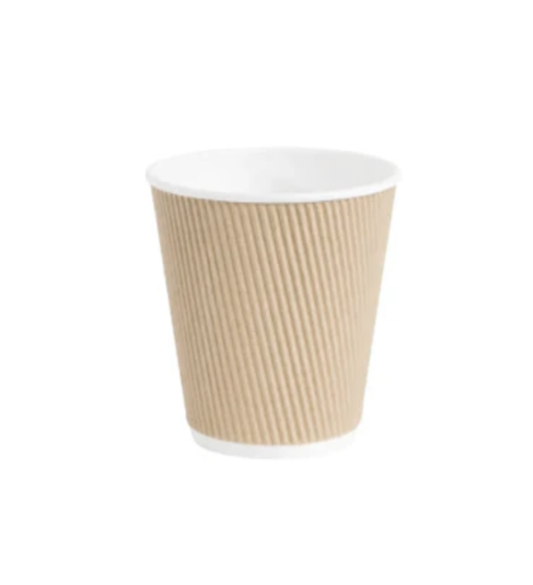 Double Kraft Paper Coffee Cups 8oz / 235ml Pack of 25 EC0218 (Parcel Rate)