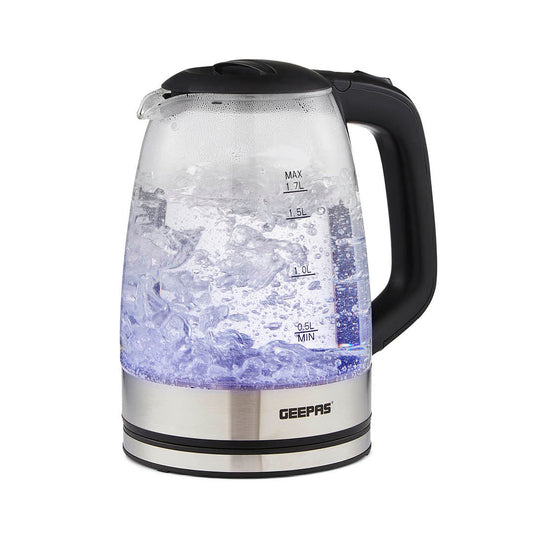 Glass Cordless Electric Kettle 1.7L 1500W Black GK38058UKBK (Parcel Rate)
