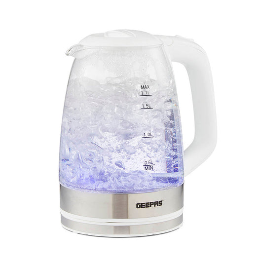 Glass Cordless Electric Kettle 1.7L 1500W White GK38058UKWT (Parcel Rate)