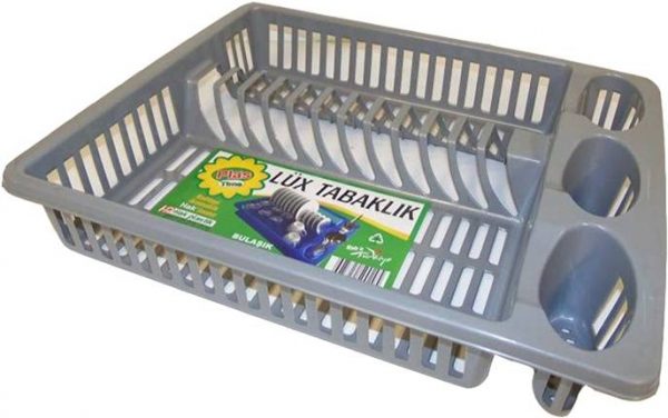 Plastic Plates Cutlery Glasses Holder Dish Drainer Assorted Colours H2305 A (Parcel Rate)