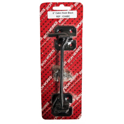 Cabin Hook 6" Black 0934 / ICH6BC (Large Letter Rate)