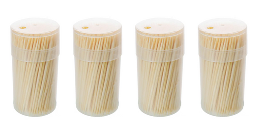 IIGEurope Bamboo Cocktail Sticks Toothpicks Pack of 4 (Parcel Rate)