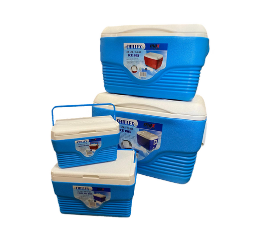 Chillex Ice Chest Cooler Box Set of 4 Assorted Colours MX5240 (Big Parcel Rate)