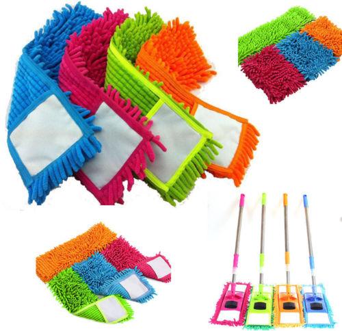 Microfibre Flat Mop Head Refill Replacement Cover 41 x 13cm Assorted Colours 4191 A (Large Letter Rate)
