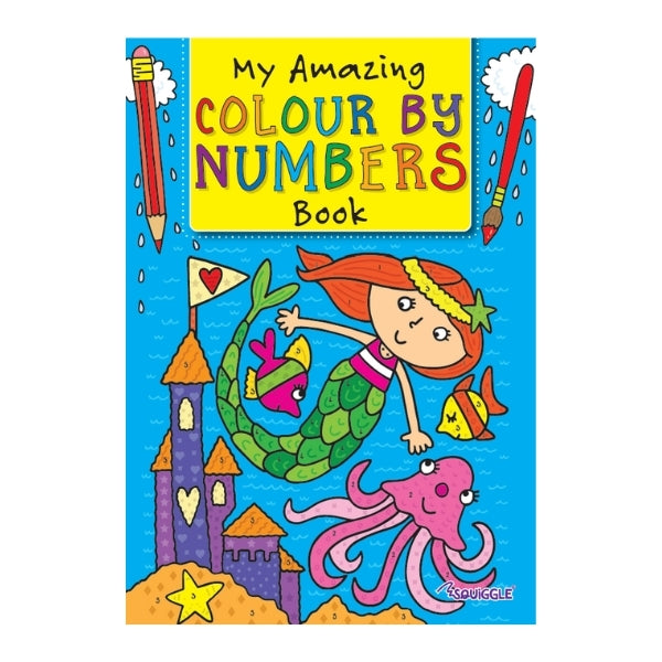 Colour by Numbers Book A4 Size Assorted Designs P2855 (Parcel Rate)
