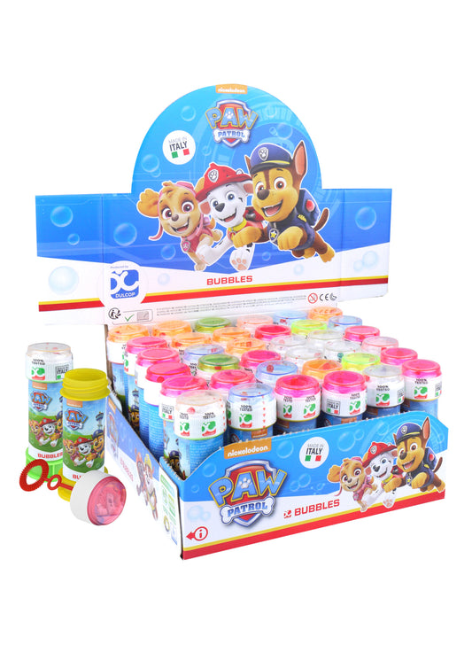 Paw Patrol Bubble Blowing Tubs 60ml Assorted Colours R42489 (Parcel Rate)