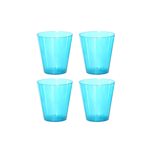 Reusable Plastic Shot Glasses 25ml Pack of 24 Assorted Colours ST81385 (Parcel Rate)