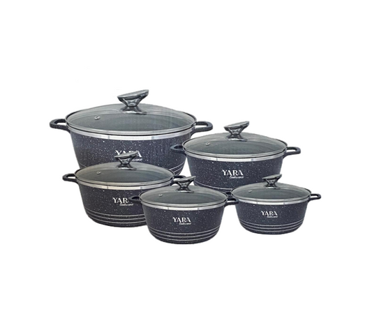 Yara Diecast Pan Set of 5 Grey TS64329 (Big Parcel Rate)
